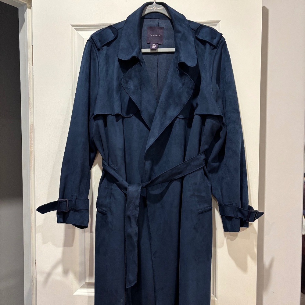 Amaryllis Navy Trench Coat
